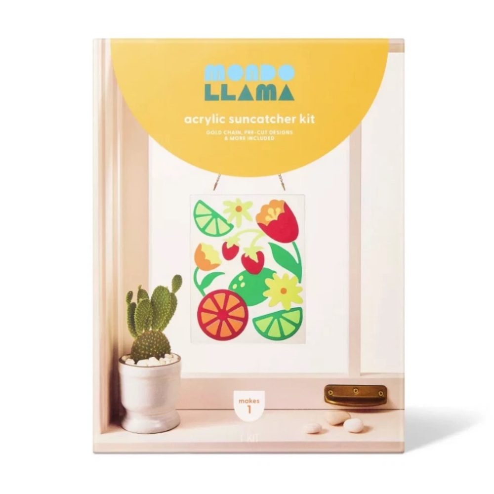 Fruit Acrylic Suncatcher Craft Kit - Mondo Llama NEW in box